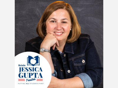 Jessica Gupta, announces campaign to retain her seat on Rochester Community Schools Board of Education