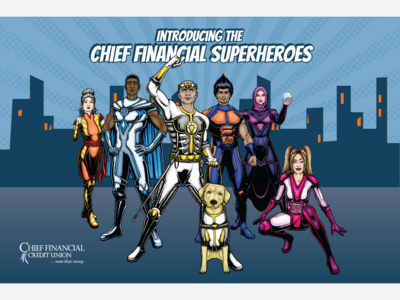 Check out the Superhero Extravaganza by Chief Financial Credit Union!
