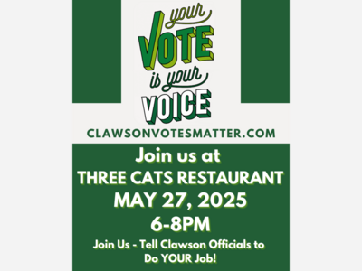 Clawson Votes Matter Hosts Open House and Informative Mixer May 27 