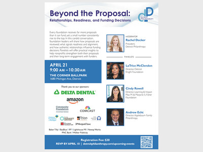 Detroit Philanthropy Hosting “Beyond the Proposal” Panel at The Corner Ballpark
